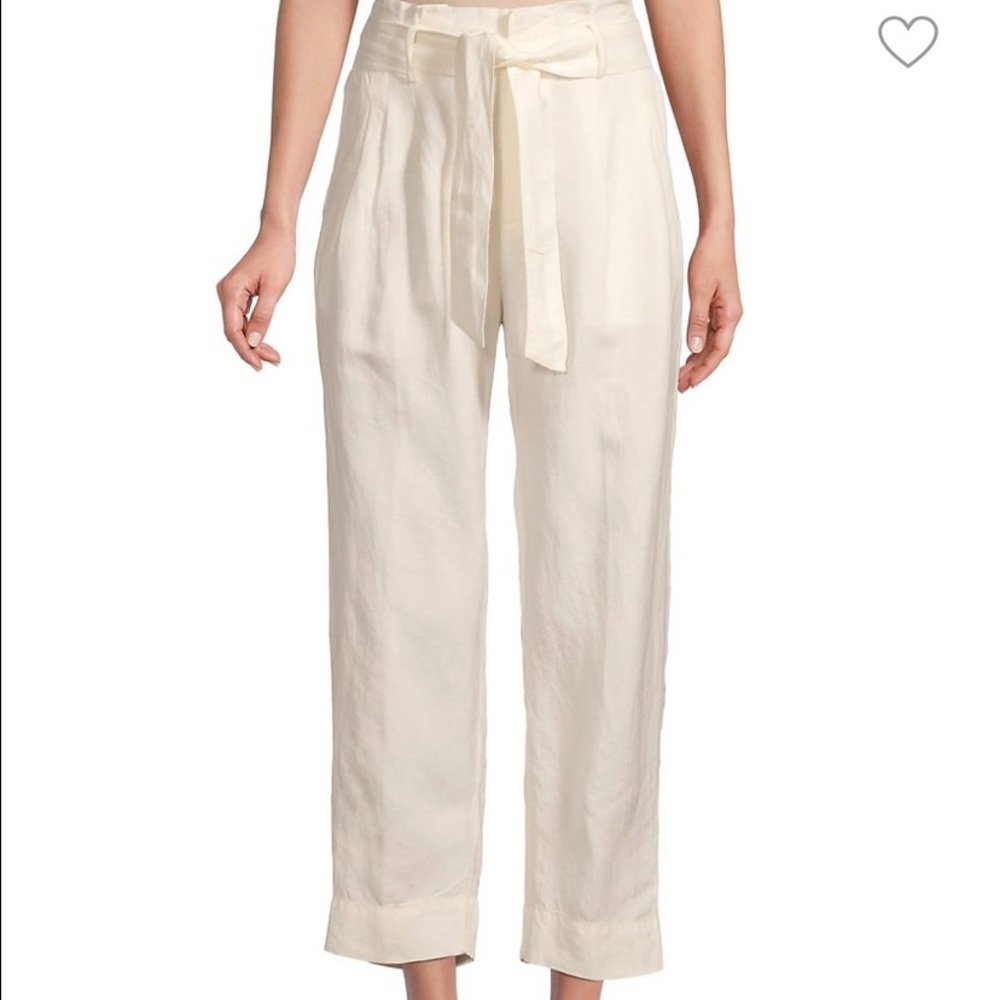 Madewell Paperbag High Rise Linen Pants